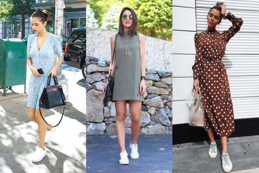 10 Inspirasi Padu Padan Dress dan Sneakers untuk Si Cewek Tomboy!