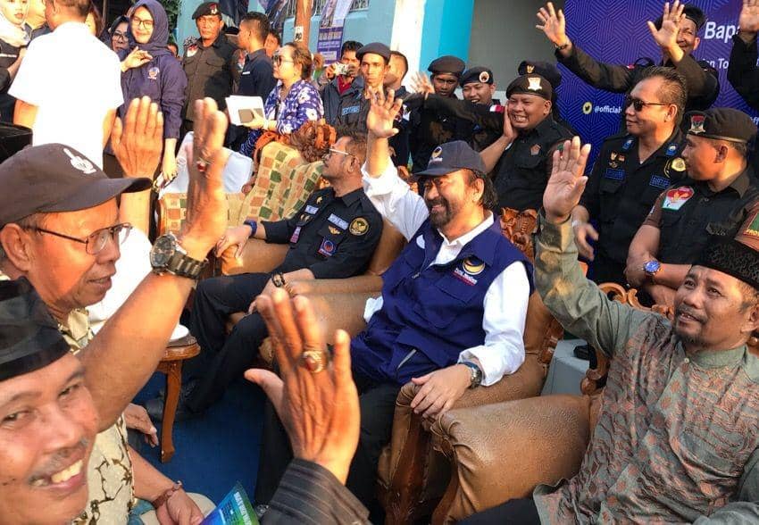 Surya Paloh Resmikan 1.000 Lorong Nasdem di Makassar