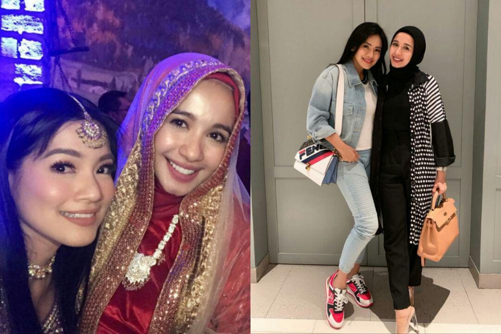 10 Potret Akrab Laudya Cynthia Bella & Titi Kamal, Ada Kebiasaan Unik!