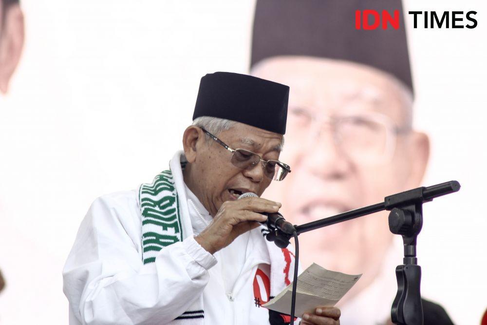 Ketika Kampanye Ma'ruf Amin Bikin Pendukungnya Bergembira dengan Jokes