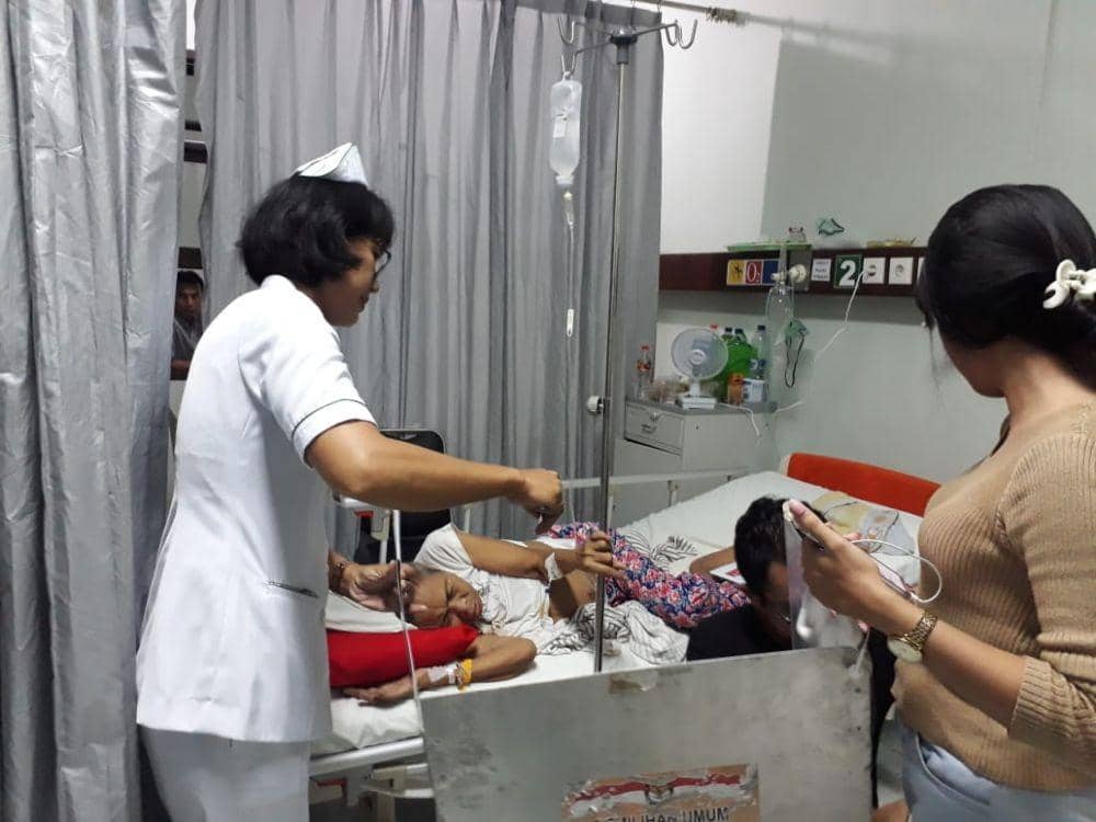 Meski Lemah, Pasien Kanker di RSUP Sanglah Denpasar Tetap Nyoblos