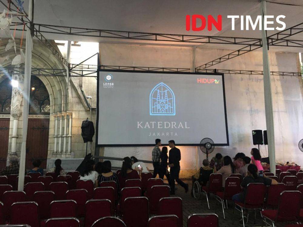 (Suasana ibadah Jumat Agung di Gereja Katedral) IDN Times/Rosa Folia