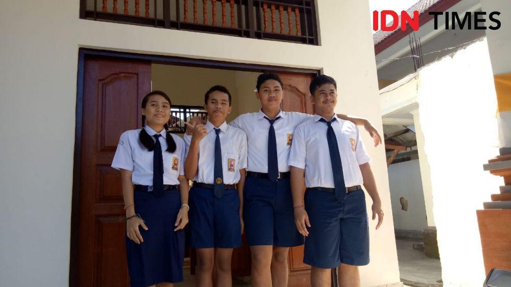 Gugup, Siswa Tuna Netra di Denpasar Mengaku Soal UNBK Terlalu Panjang