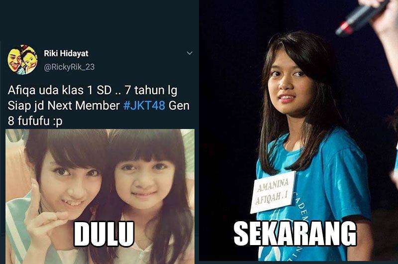 Resmi Masuk JKT48, 10 Transformasi Afiqah dari Imut Sampai Jadi Idol