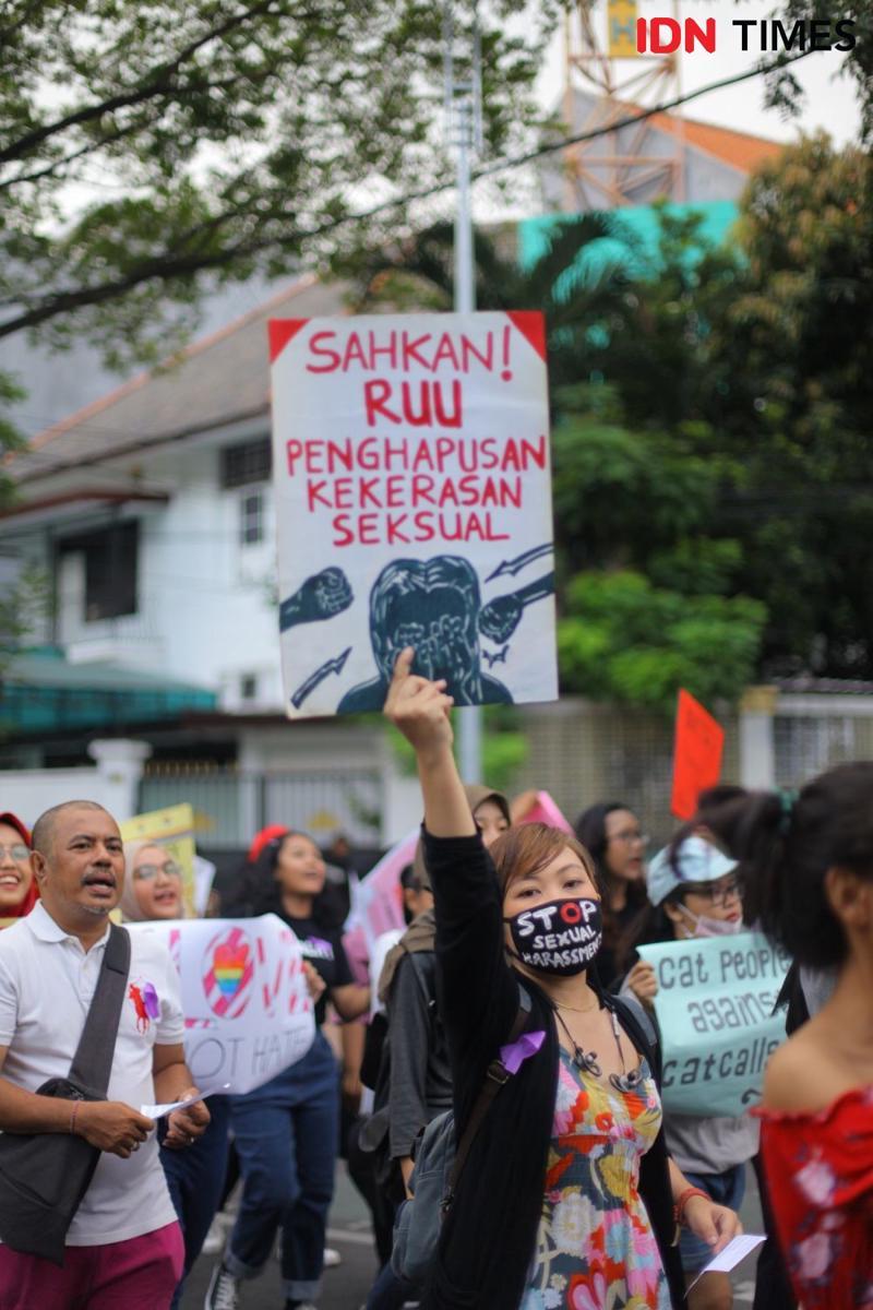 Women's March Surabaya, Aksi Serukan Pengesahan RUU PKS