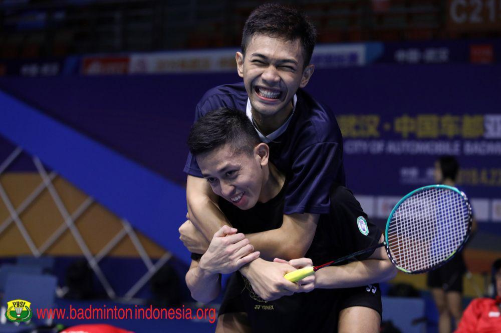 Fajar/Rian Jumpa Bagas/Fikri di Perempat Final All England 2023