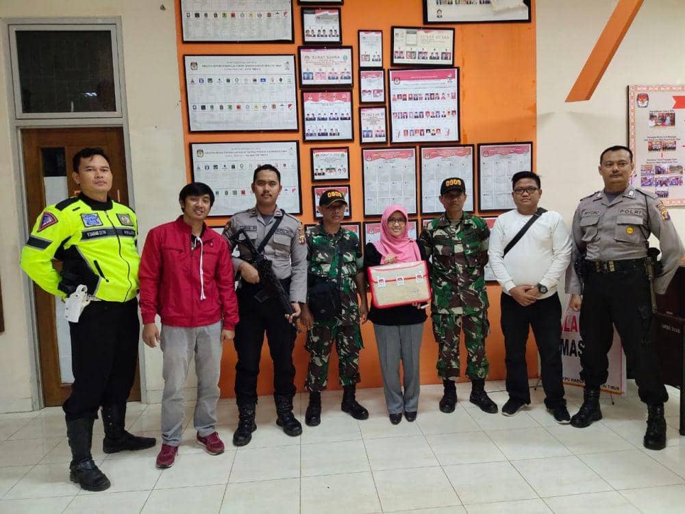 TNI/Polri di Kutim Terus Perketat Hasil Perhitungan Suara