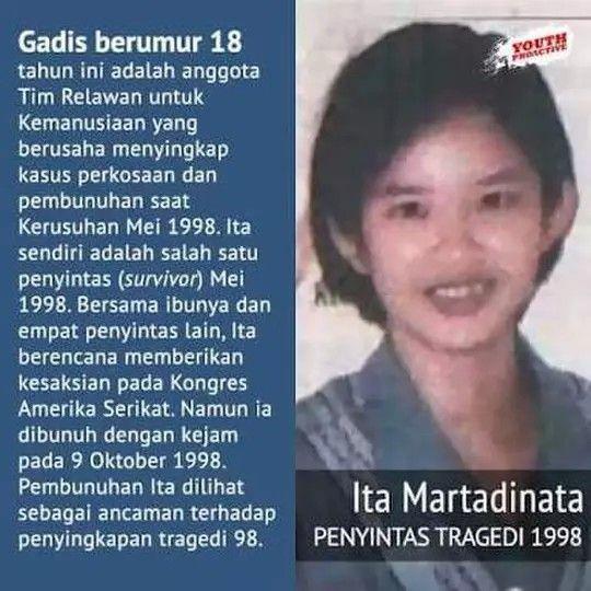 Ita Mardinata saksi kerusuhan Mei 1998
