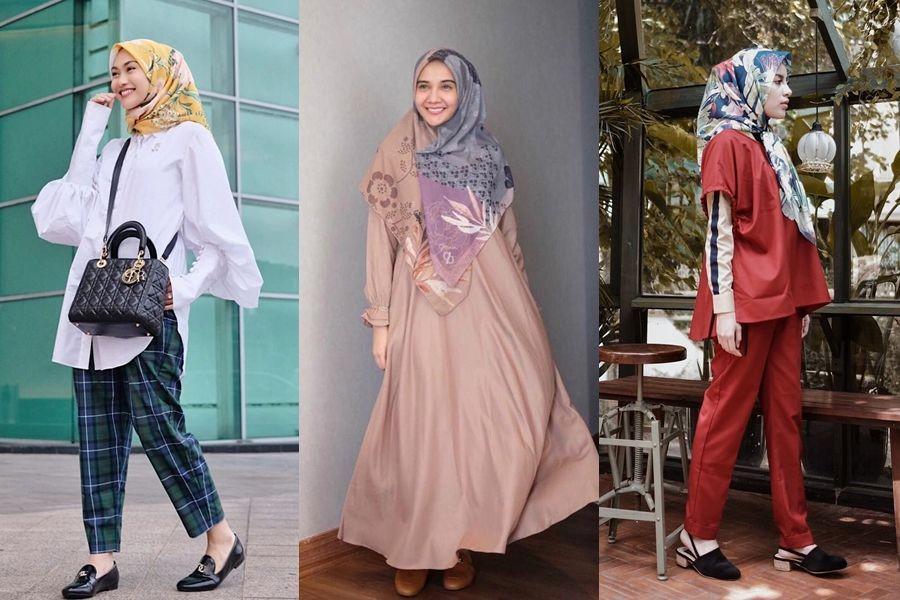 Intip 10 Gaya Padu Padan Hijab Motif ala Hijabers, Hits Abis!