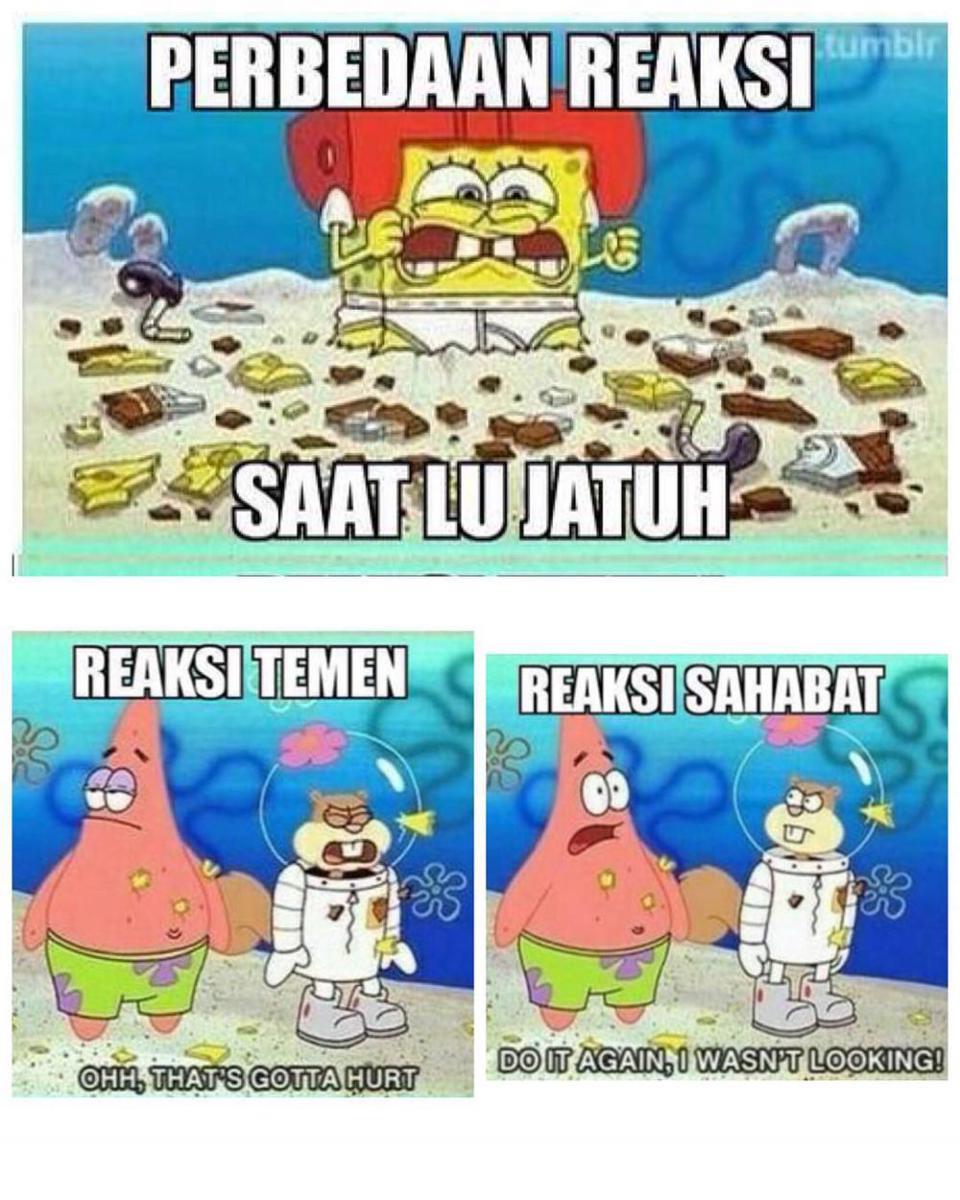 10 Meme Lucu SpongeBob Ini Bikin Ketawa Sambil Tepuk Jidat