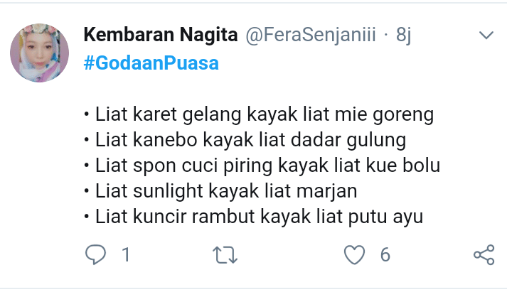 10 Cuitan Lucu 'Godaan Puasa' Ini Bikin Cengar-cengir Sendiri