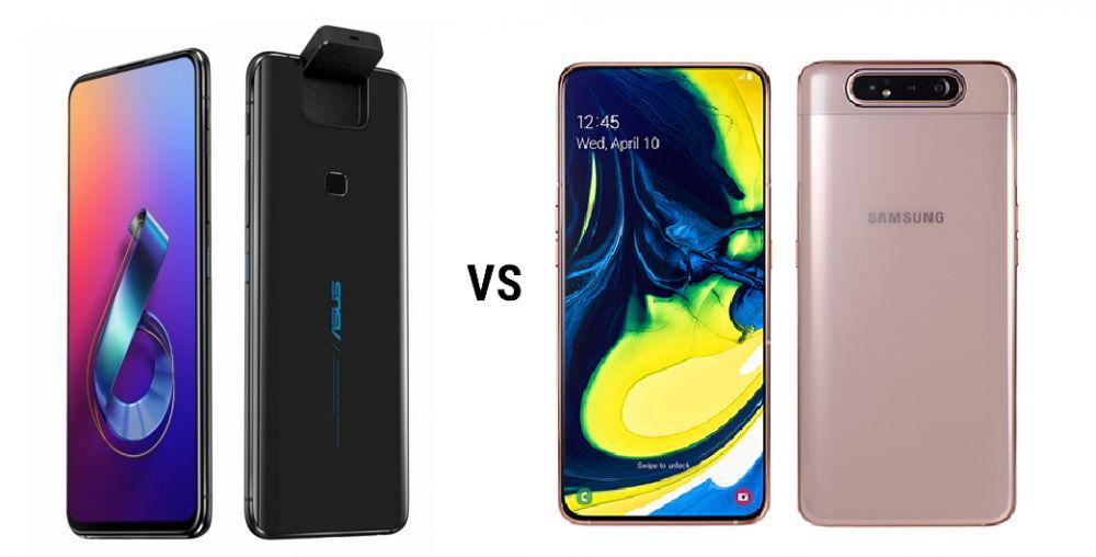 Ini Beda Samsung Galaxy A80 dan Asus Zenfone 6, Fiturnya Futuristik