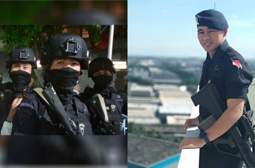 10 Potret Andre Iroth, Anggota Brimob Asli Manado yang Tengah Viral
