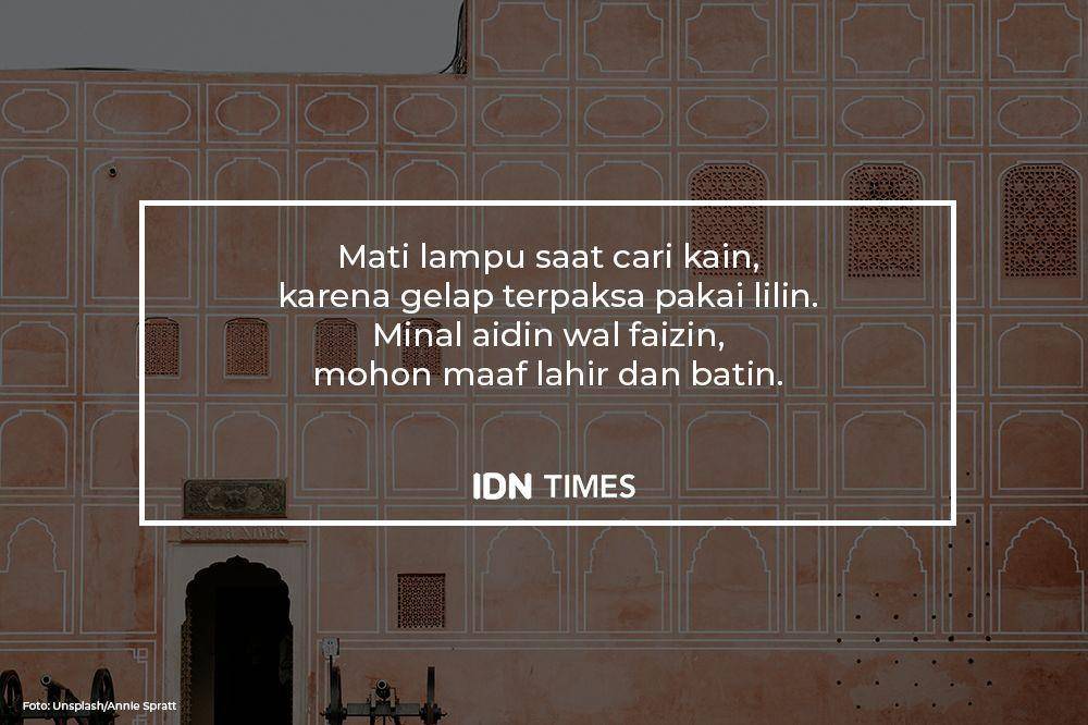 Ucapan hari Lebaran (IDN Times/Rully Bunga)