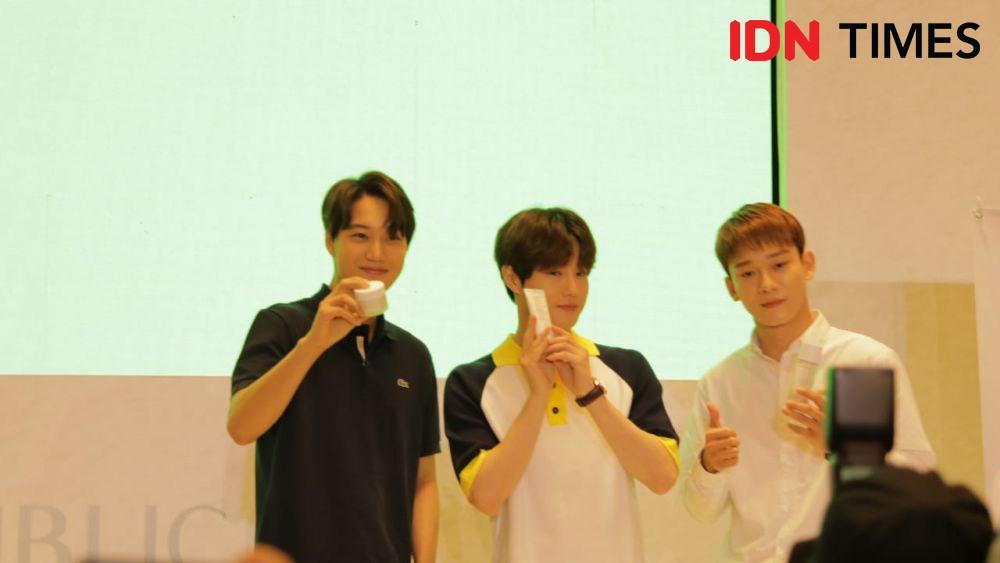 Sapa Fans Indonesia, 10 Potret Chen, Suho & Kai EXO Bikin Histeris