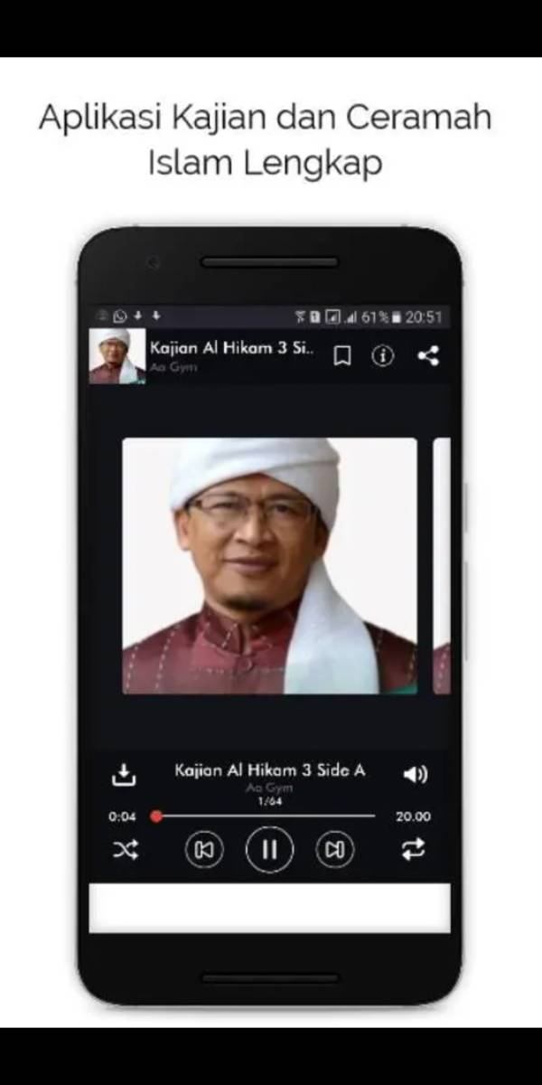 ilustrasi aplikasi Kumpulan Ceramah dan Kajian Islam (play.google.com)