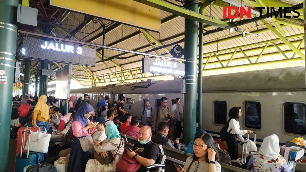Jumlah Pemudik Lebih Banyak dari Stasiun Pasar Senen