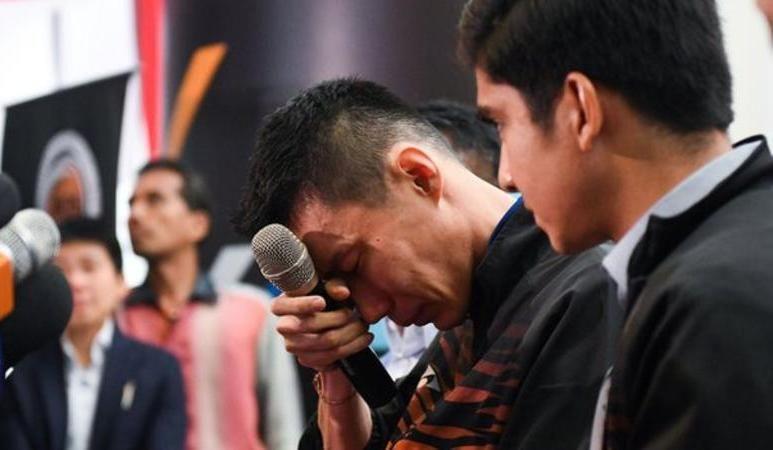 [FOTO] Air Mata Iringi Keputusan Pensiun Lee Chong Wei