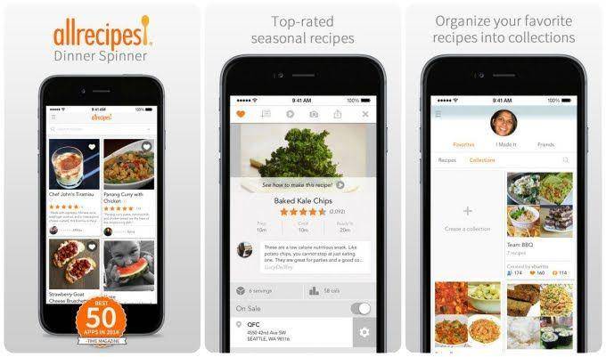play.google.com/allrecipes.com