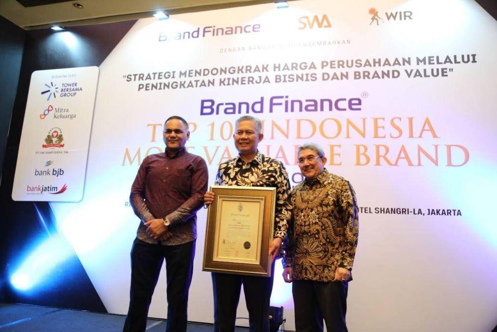 bank bjb Raih Penghargaan Top 100 Brand Paling Bernilai 2019