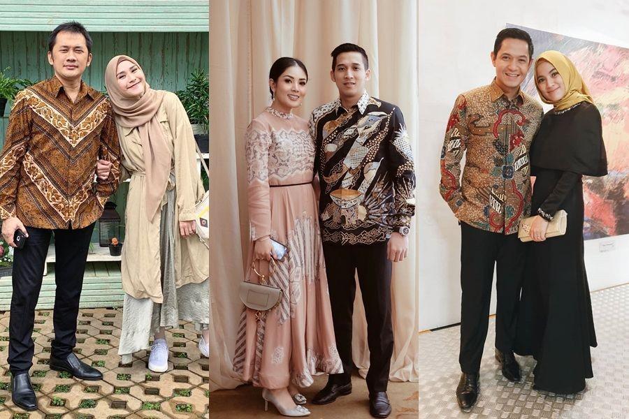 Ide Busana Kondangan Seleb untuk Dampingi Pasangan yang Berbaju Batik