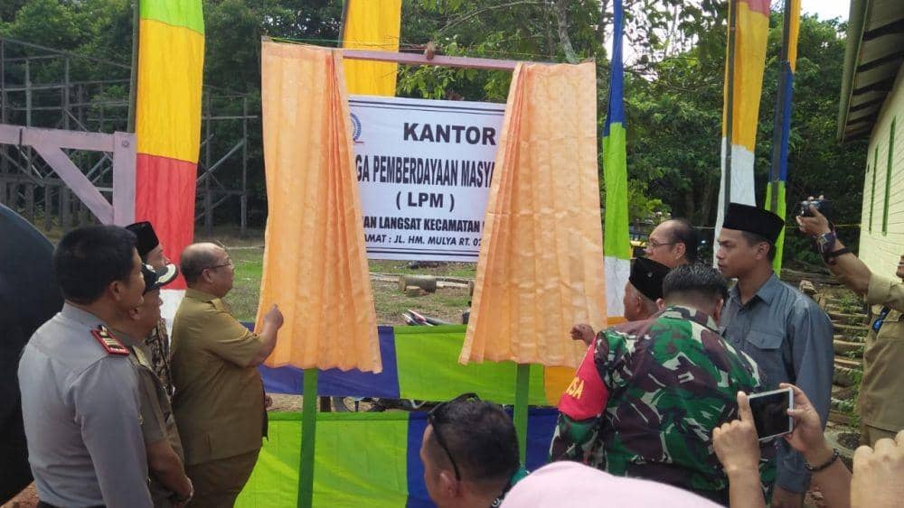 Peresmian Kantor LPM Tepian Langsat, Bupati Ismu Berikan Apresiasi