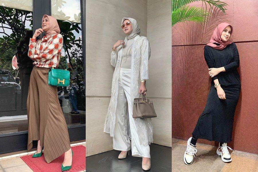 8 Referensi Style Hijab ala Olla Ramlan, Stylish & Berkelas!
