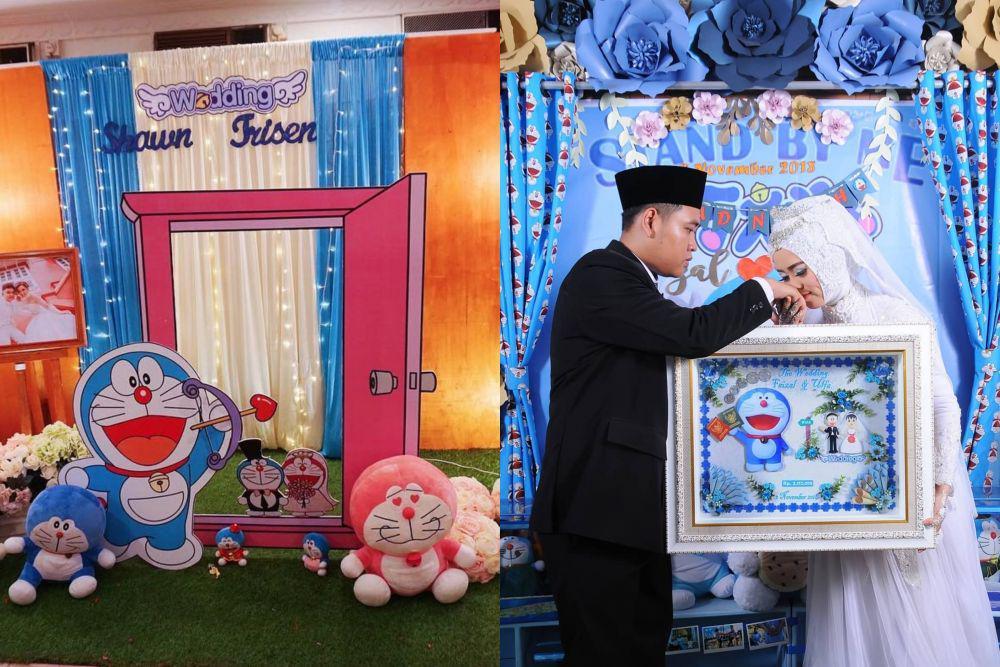Mau Nikah Tema Doraemon? Ini 16 Inspirasi Pernak-perniknya yang Lucu