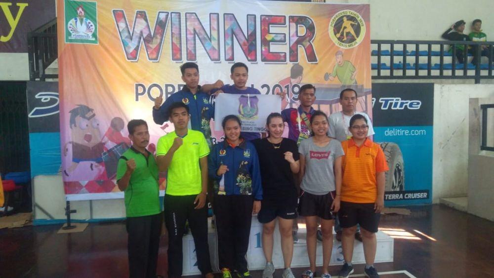 Tebing Tinggi Juara Umum Tenis Meja Porprov Sumut, Medan Gagal