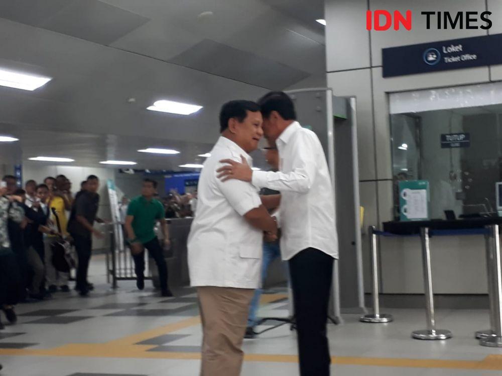 Rekonsiliasi, Prabowo Ucap Selamat kepada Presiden Jokowi