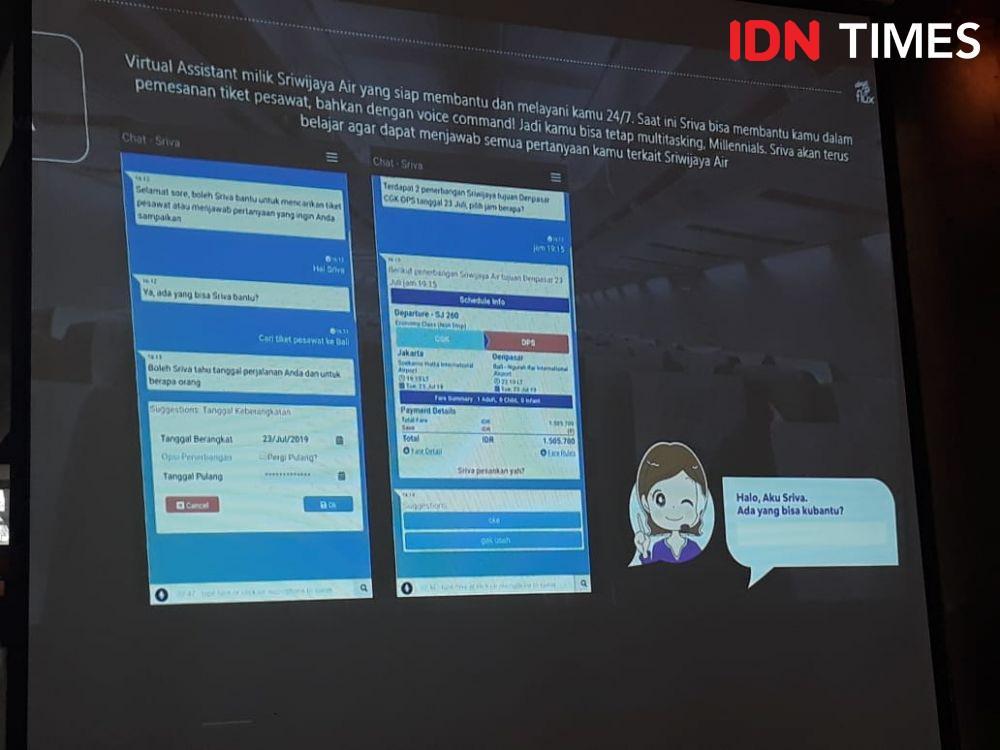 Luncurkan Fitur Sriva, Sriwijaya Air Targetkan Sejuta Penumpang