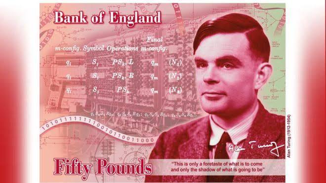 Alan Turing akan Muncul di Pecahan Baru Uang 50 Pound Sterling Inggris