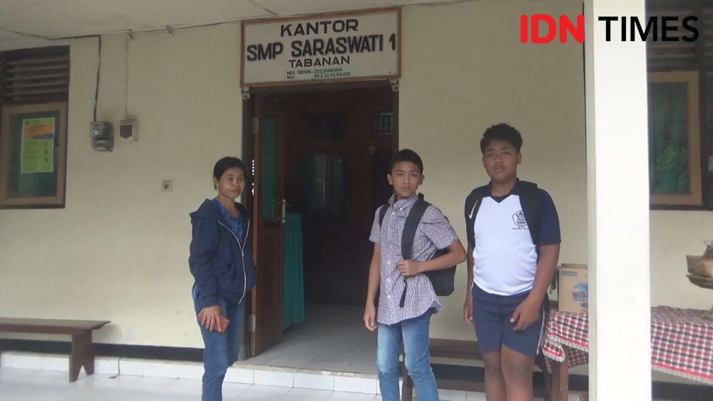 Wajah Sekolah di Tabanan: SMP 1 Saraswati Hanya Punya Empat Siswa