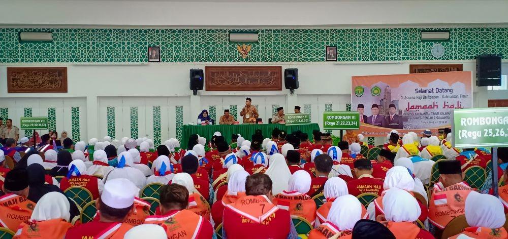 Jelang Keberangkatan, Calon Jemaah Haji Balikpapan Jalani Karantina