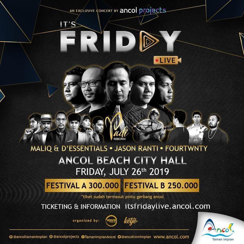 Padi Reborn hingga Fourtwnty Bakal Ada di It's Friday Live Concert