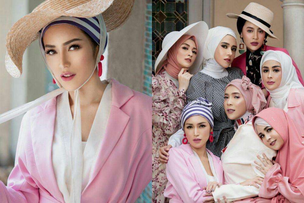 11 Gaya Pemotretan Jessica Iskandar & Para Artis, Jadi Model Kosmetik