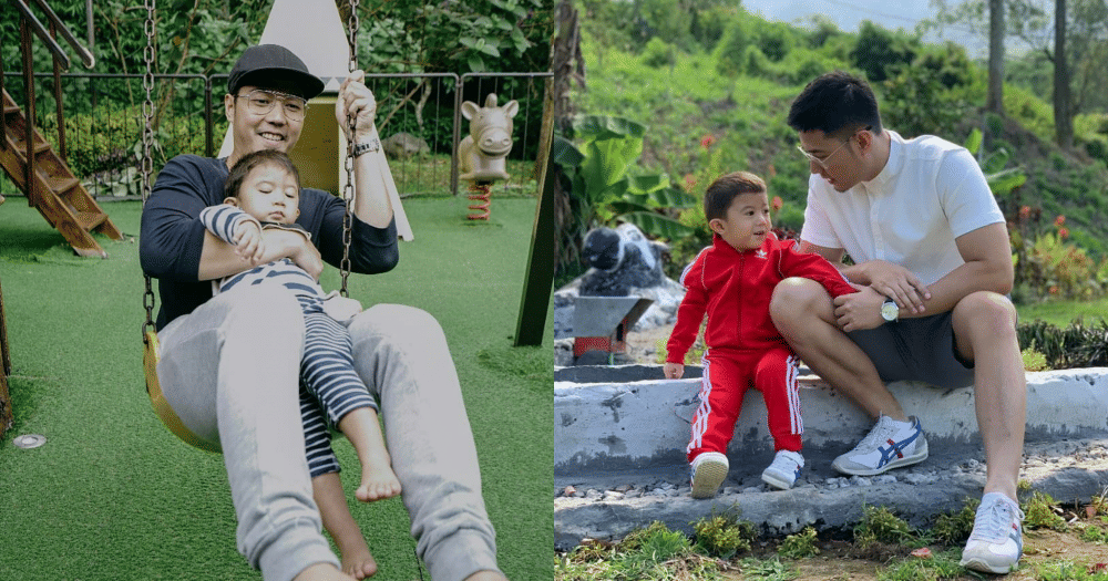 10 Potret Kekompakan Rizky Kinos dan Sang Putra, Gayanya Mirip Abis!