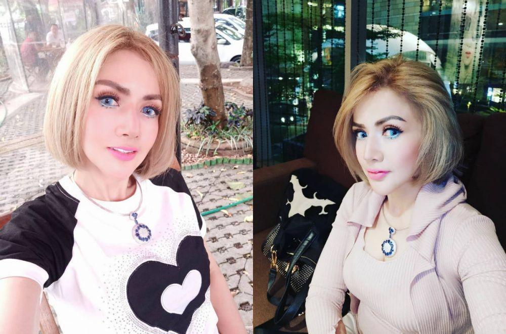10 Potret Barbie Kumalasari dengan Gaya Rambut Pendek Pirang, Cetar!