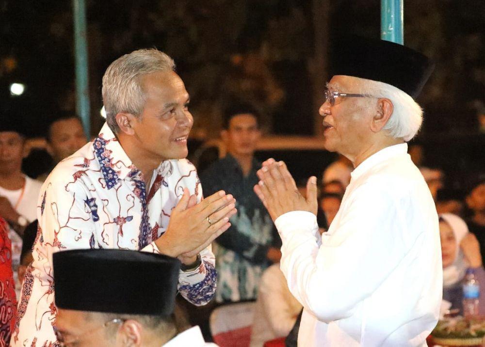 Ganjar Pranowo Temui Gus Mus di Rembang, Cerita Situasi Terkini