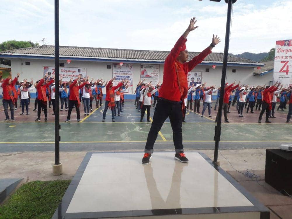 Napi Lapas Sibolga Ikut Tarian Kolosal Pecahkan Rekor MURI