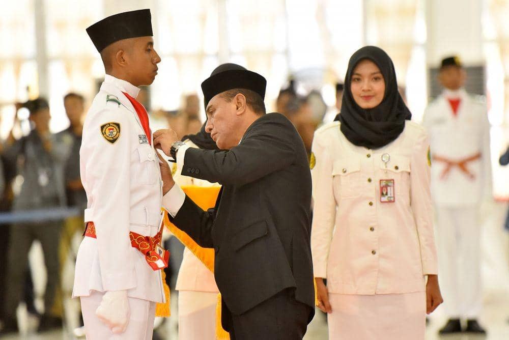 66 Paskibraka Dikukuhkan, Edy Rahmayadi: Bercita-citalah yang Terbaik