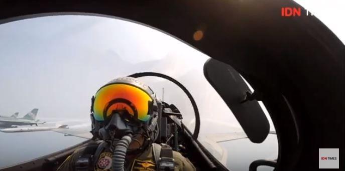 Atraksi 14 Pesawat TNI AU Meriahkan Peringatan HUT RI ke-74
