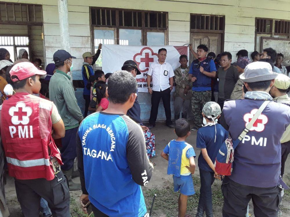 Respons Karhutla, PMI Muba Kirim Relawan dan Buka Posko Bencana