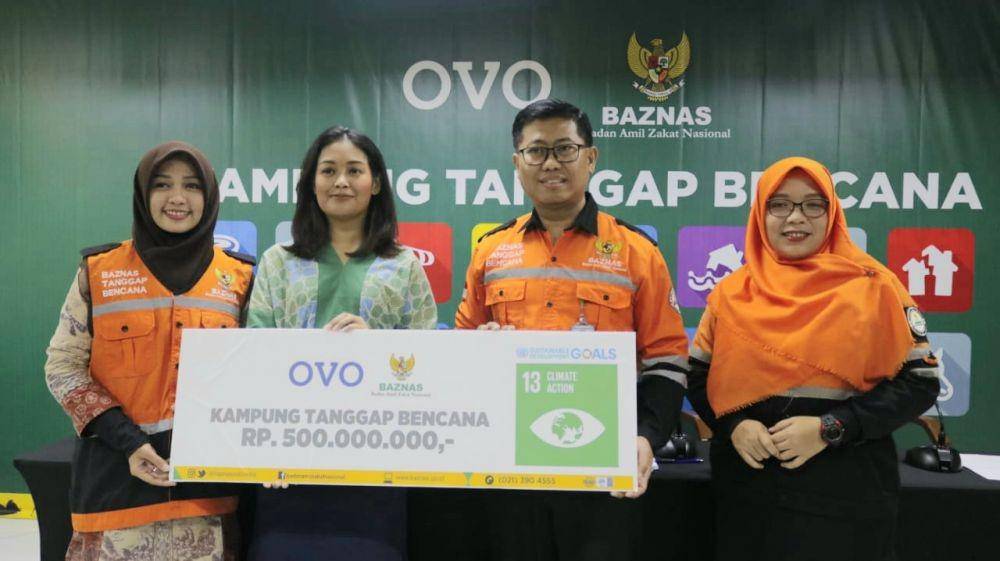BAZNAS dan OVO Sinergi Dirikan 3 Kampung Tanggap Bencana di Banten