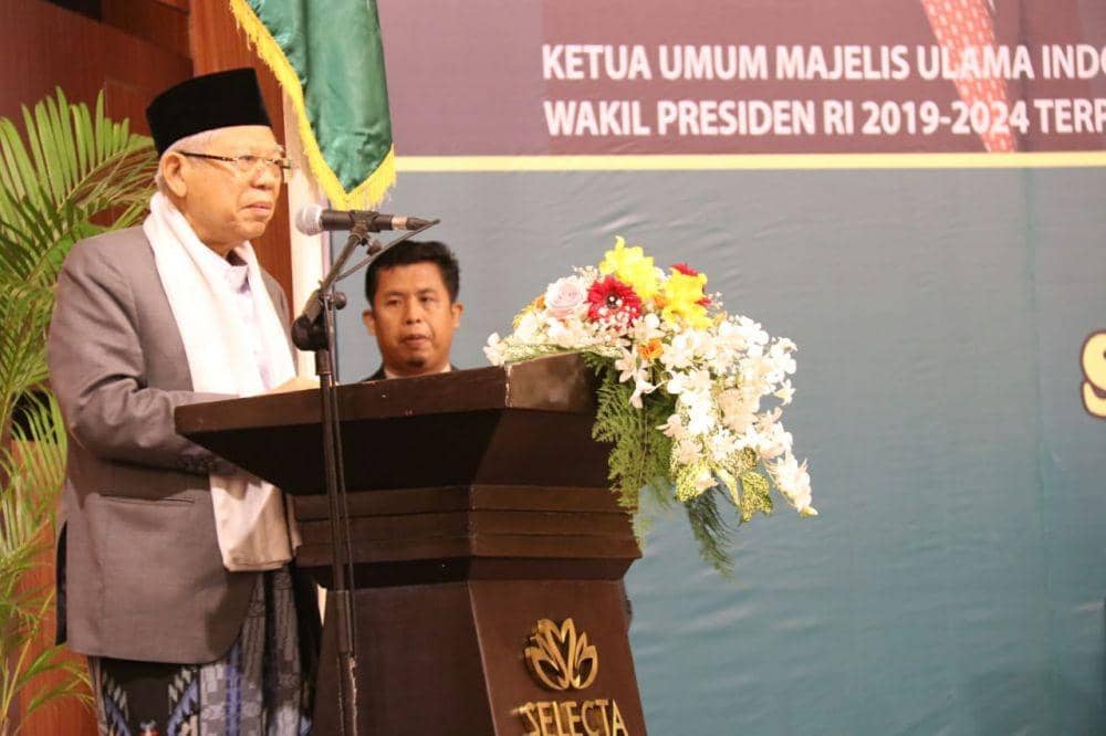[BREAKING] Datang ke Medan, Ma'ruf Sebut Jokowi Presiden yang Syariah