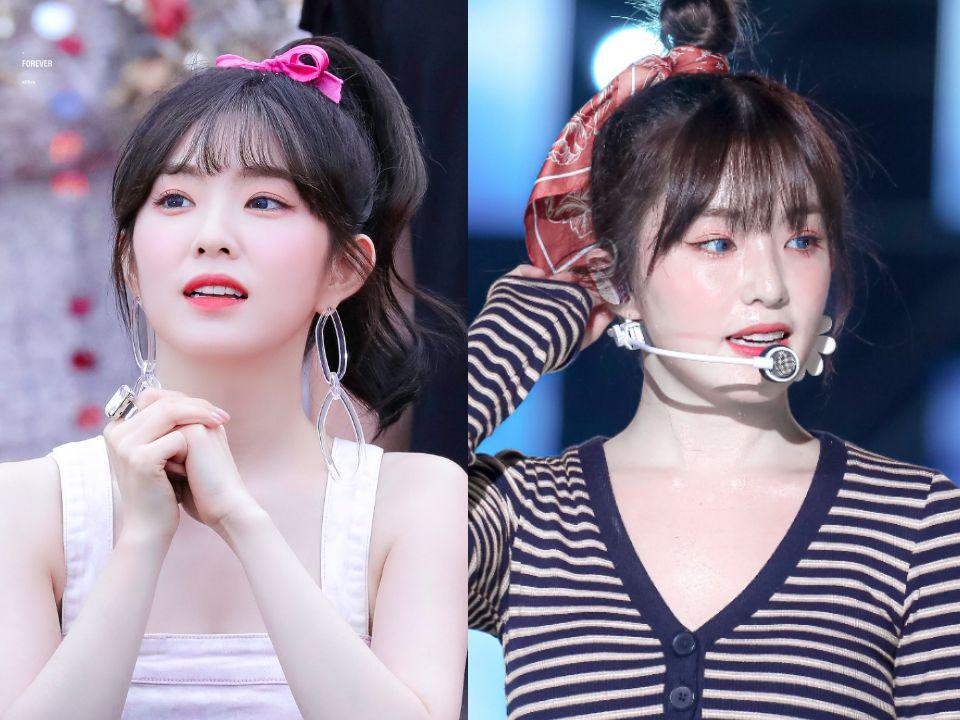 10 Pesona Irene Red Velvet Tampil dengan Rambut Berponi