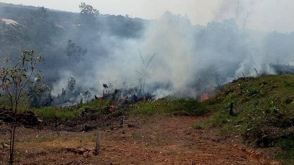Bakar Sampah, Lahan Seluas 7 Ribu Meter Persegi di Balikpapan Terbakar