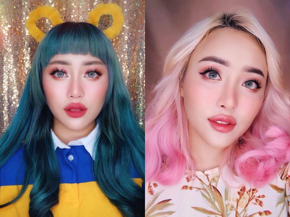 10 Inspirasi Rambut Warna ala Influencer Janine Intansari, Unik!