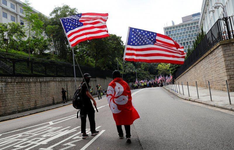 Jeda protes di hong kong untuk peringati peristiwa 9/11