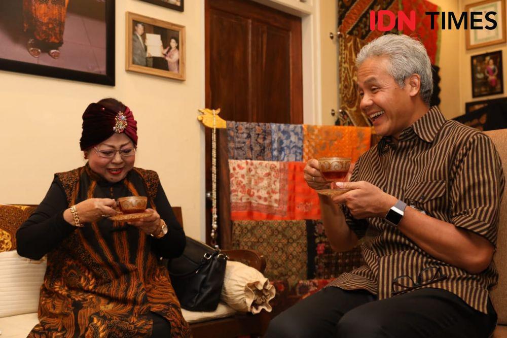 Ketemu Maestro Keroncong Waldjinah, Ini Celetukan Ganjar Pranowo
